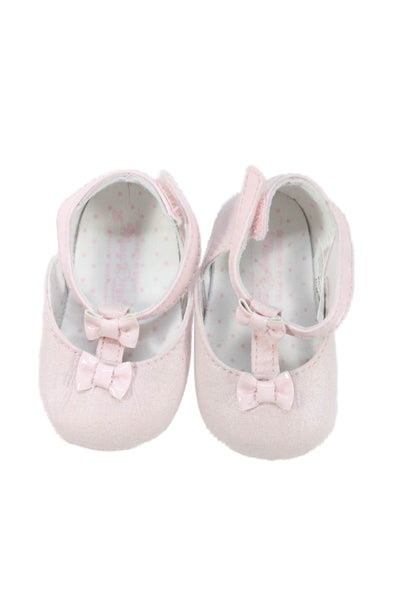 Mayoral Bonpoint Girls Baller Flats Boots Pink Gold White Size 16 Lot 4