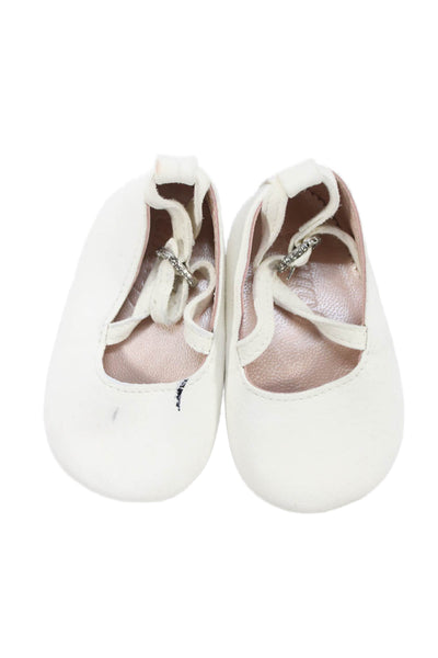 Mayoral Bonpoint Girls Baller Flats Boots Pink Gold White Size 16 Lot 4