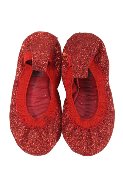 Yosi Samra Bloch Panache Girls Ballet Flats Pink Red Size 7 22 Lot 4