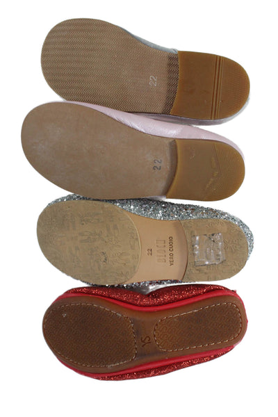 Yosi Samra Bloch Panache Girls Ballet Flats Pink Red Size 7 22 Lot 4