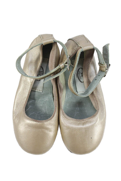 Elephantito Papoueli Vero Montone Girls Ballet Flats Boots Size 7 24 Lot 3