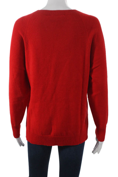 Renuar Women Red Pullover Sweater Crewneck Long Sleeve Acrylic Size 2XL