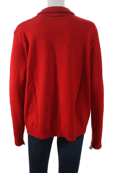 Renuar Womens Red Turtleneck Pullover Sweater Size 2XL