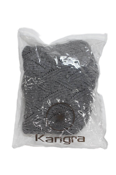 Kangra Womens Gray Wool Turtleneck Pullover Geometric Long Sleeve Size 38