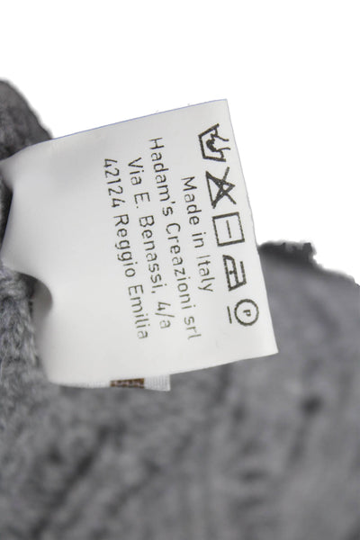 Kangra Womens Sweater Gray Wool Turtleneck Geometric Longsleeve Size 42