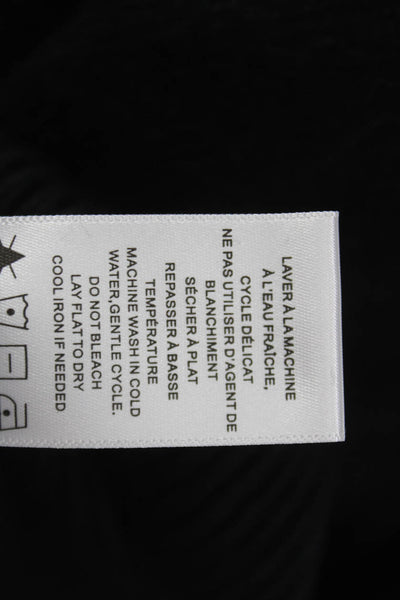 Renuar Women Pullover Black Crewneck Long Sleeve Recycled Polyester Size M