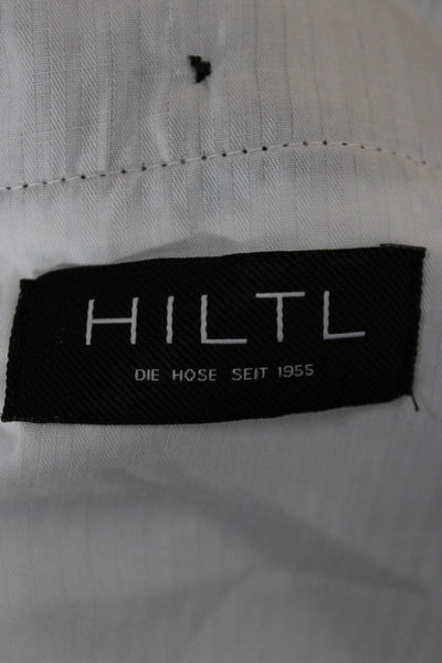 Hiltl Mens Black Corduroy Dress Pants Button Closure Size 36