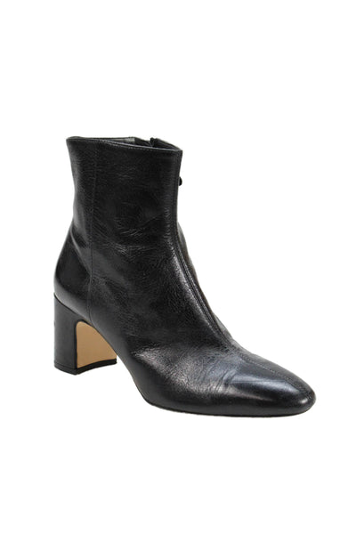Zara Basic Collection Womens Side Zip Ankle Boots Black Size 37 7