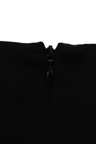 Theory Women Black Silk V Neck Sleeveless Basic Tank Size 0P