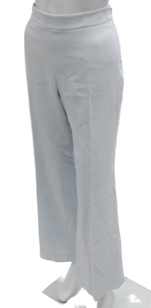 Lafayette 148 New York Women Dress Pants Blue Acetate Zip Solid Size 2
