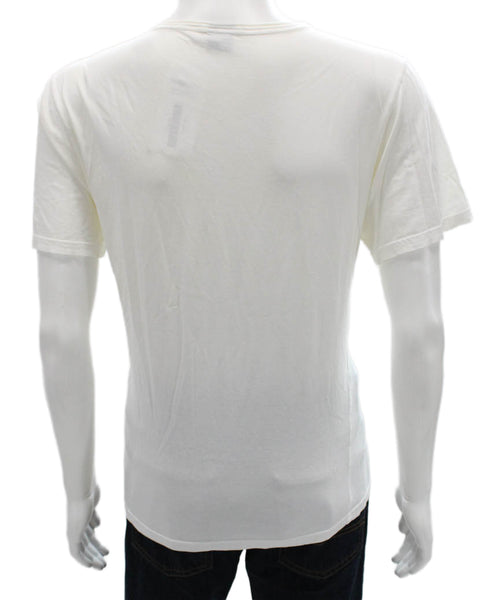 Boss Hugo Boss Mens T-Shirt White Cotton Crew Neck Short Sleeve Size L