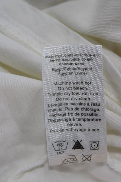 Boss Hugo Boss Mens T-Shirt White Cotton Crew Neck Short Sleeve Size L