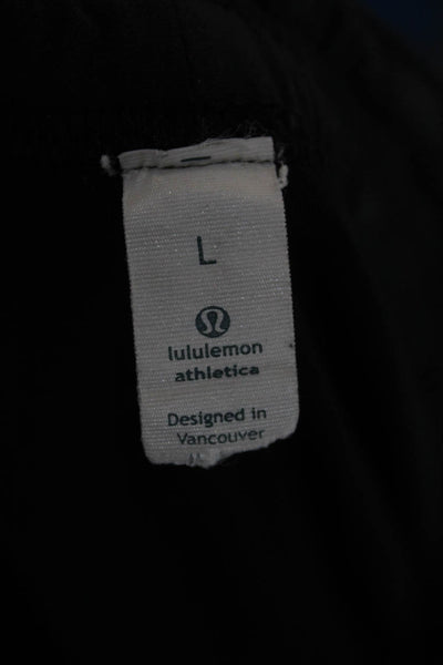 Lululemon Mens Athletic Black Polyester Shorts Size L