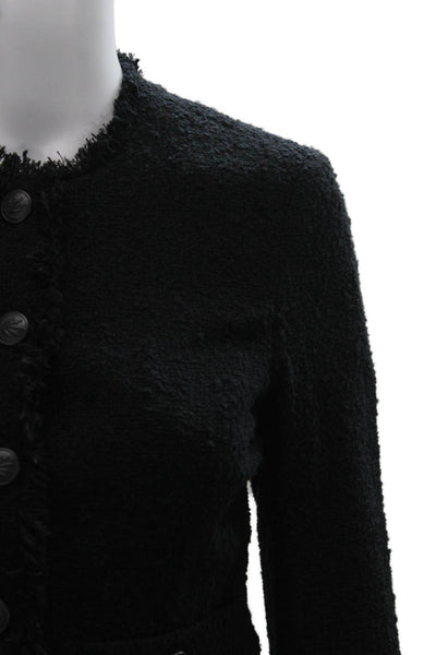 Rag & Bone Womens Basic Jacket Black Button Long Sleeve Size 00