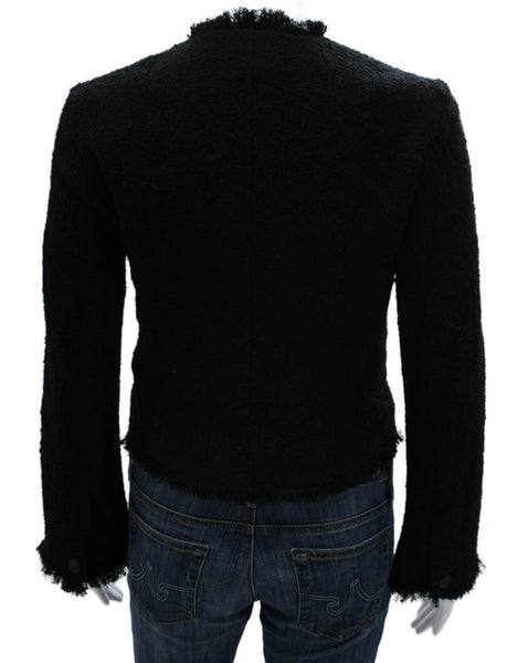 Rag & Bone Womens Basic Jacket Black Button Long Sleeve Size 00