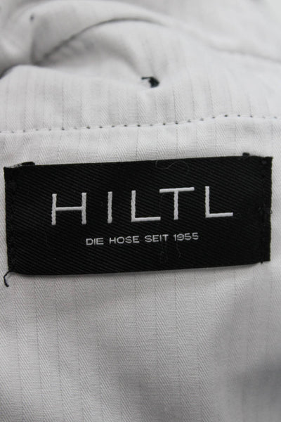 Hiltl Mens Dress Pants Black Corduroy Button Size 40