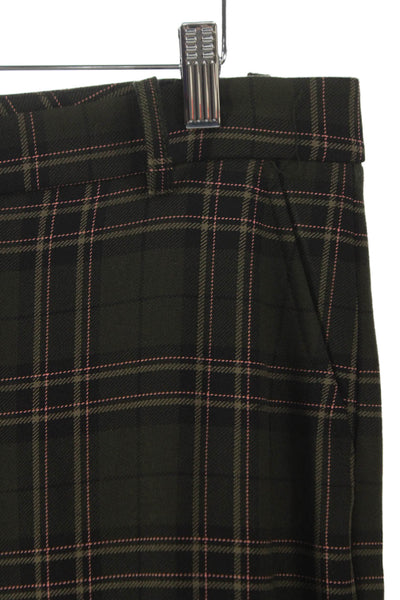 Tara Jarmon Womens Dress Pants Plaid Multicolor Polyester Zip Size 42