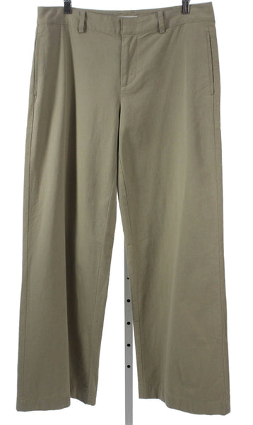 Vince Women Chino Pants Beige Cotton Size 10