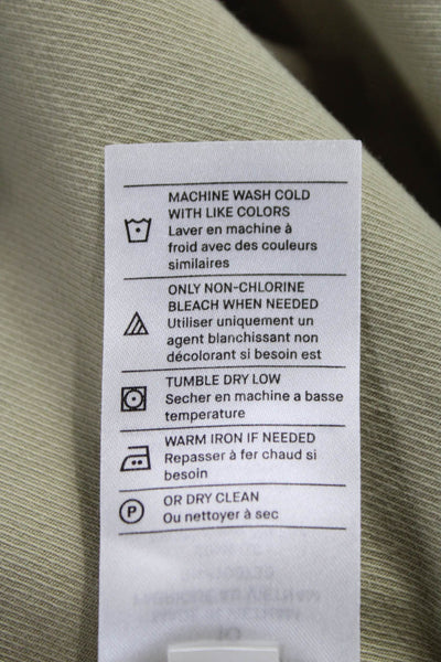 Vince Women Chino Pants Beige Cotton Size 10