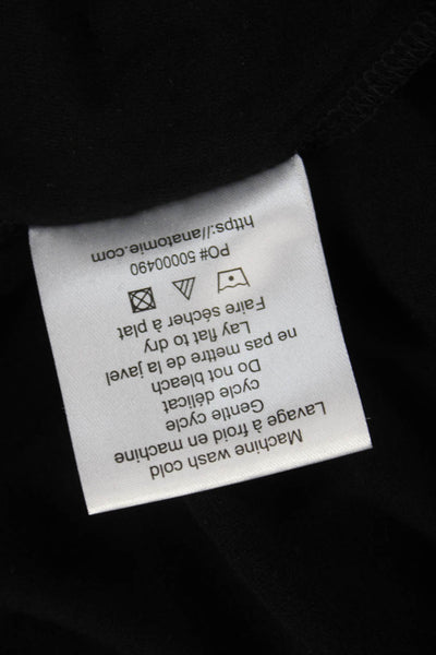 Anatomie Womens Black Basic Long Sleeve T-Shirt Round Neck Pima Cotton Size L