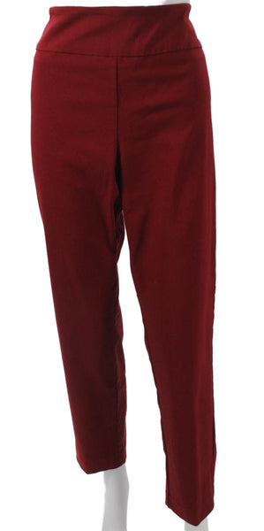 Elliott Lauren Womens Red Dress Pants Viscose Pull On Inseam 29 Size 14