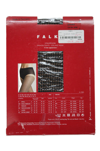 Falke Womens Houndstooth Fashion Stockings Tights Beige Size S