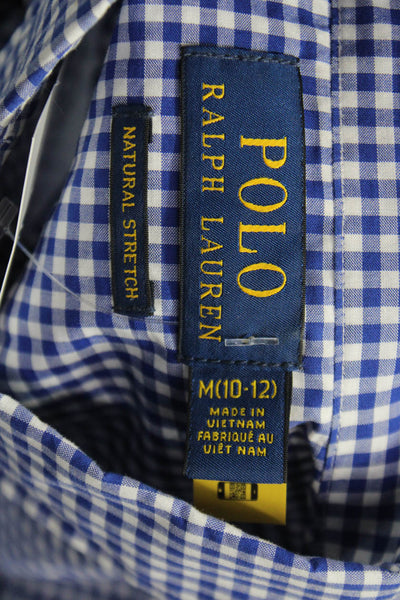 Polo Ralph Lauren Boys Long Sleeves Button Down Plaid Shirt Size 10