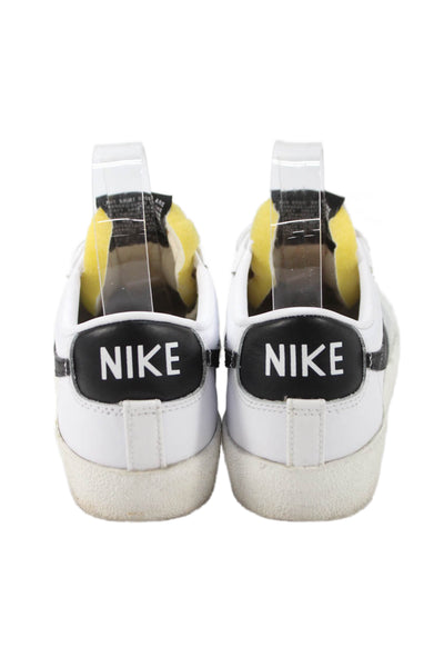 Nike Womens Leather Blazer Low 77' Sneakers White Black Size 6.5
