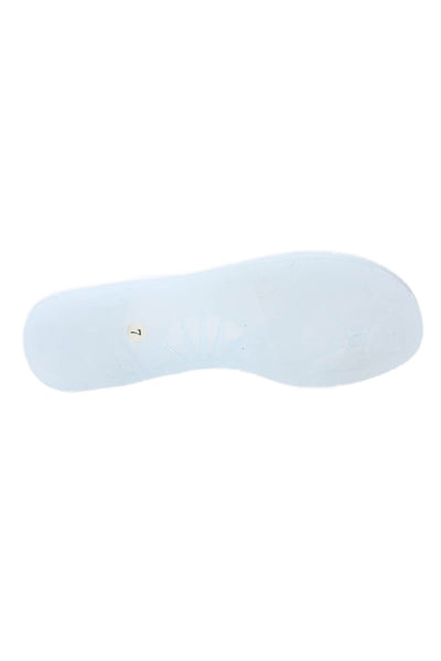 Jeffrey Campbell Womens Thong Slide On Flip Flop Sandals Ice Blue Size 7
