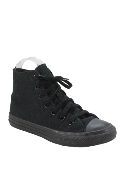 Converse Childrens Girls Chuck Taylor High Top Sneakers Black Size 1