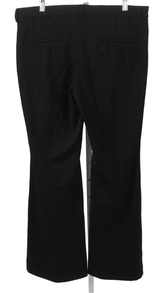 Dream Luxury Womens Dress Pants Black Button Polyamide Size 14