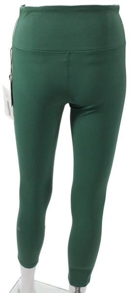 Splits59 Womens Ankle Leggings Green Nylon Size L