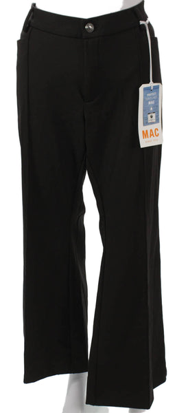Dream Luxury Womens Dress Pants Black Button Polyamide Size 12
