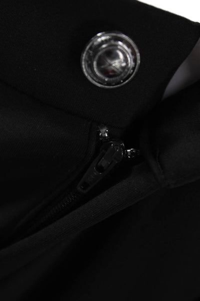 Dream Luxury Womens Dress Pants Black Button Polyamide Size 12