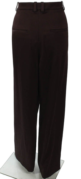 Vince Womens Dress Pants Brown Triacetate Zip Inseam 32 Size 10