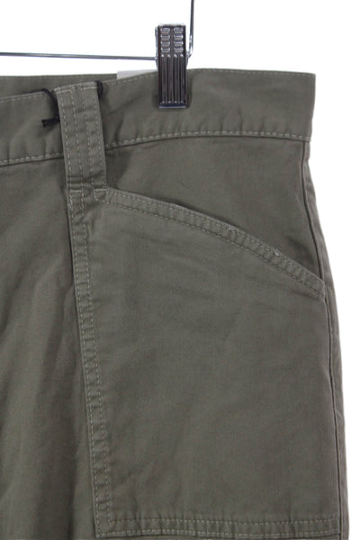 Moussy Women Cargo Pants Green Cotton Button Inseam 29 Size 30