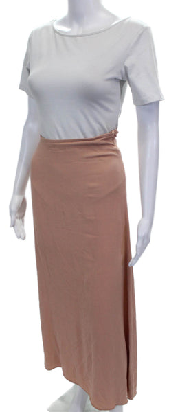 Eileen Fisher Women Silk Long Solid Skirt Size M