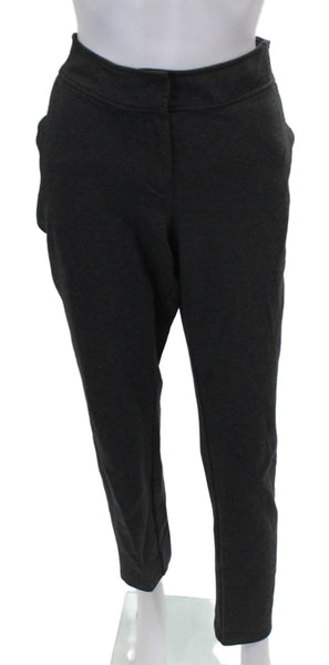 Eileen Fisher Women Dress Pants Gray Viscose Zip Size M