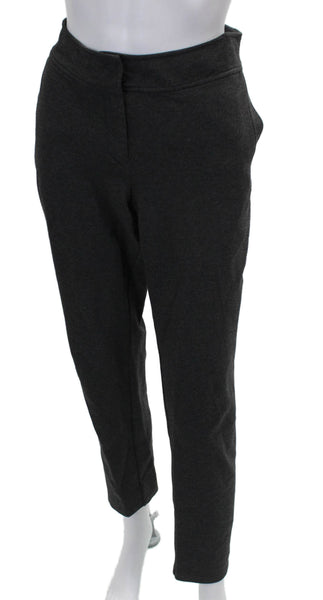 Eileen Fisher Women Dress Pants Gray Viscose Zip Size M