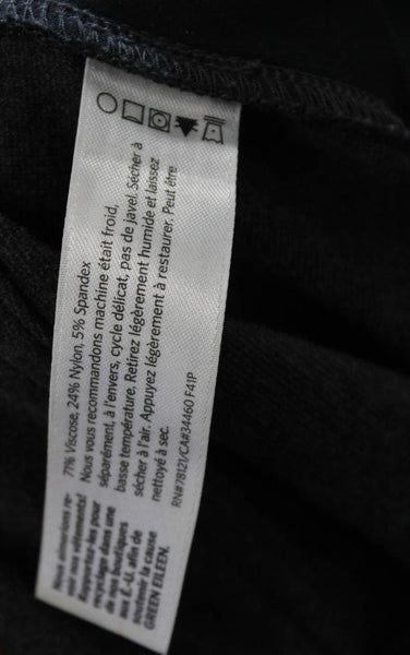 Eileen Fisher Women Dress Pants Gray Viscose Zip Size M