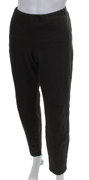 Eileen Fisher Womens Ankle Leggings Black Rayon Solid Size M