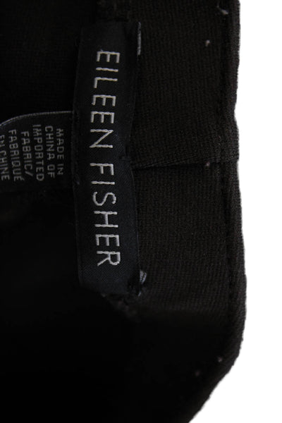 Eileen Fisher Womens Ankle Leggings Black Rayon Solid Size M