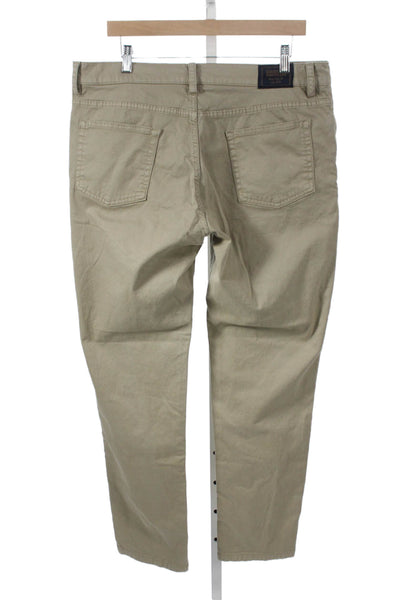 Brooks Brothers Mens Chino Pants Beige Cotton Size 36