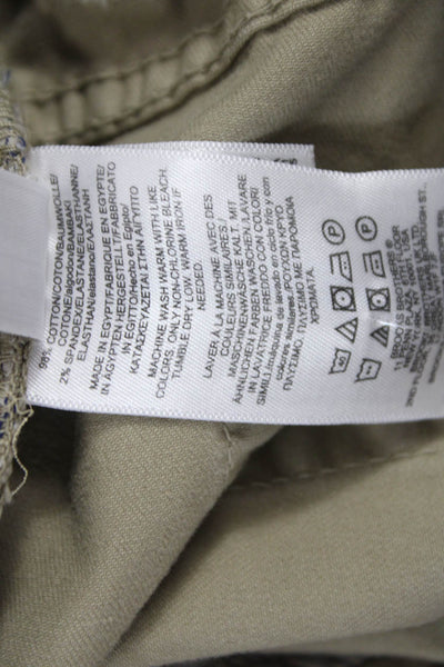 Brooks Brothers Mens Chino Pants Beige Cotton Size 36