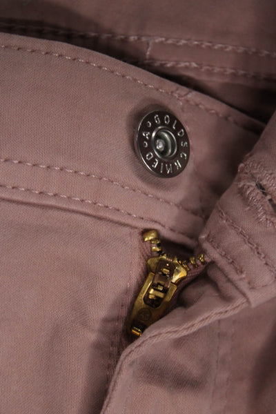 AG Adriano Goldschmied Mens Pink Chino Pants Cotton Button Size 36