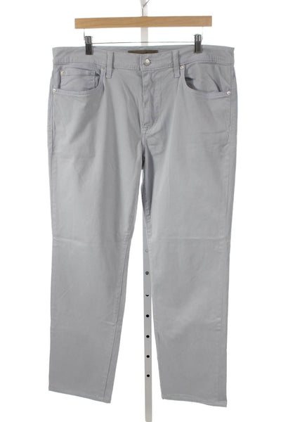 Joes Mens Chino Pants Gray Cotton Blend Button Size 36