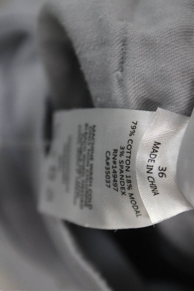 Joes Mens Chino Pants Gray Cotton Blend Button Size 36