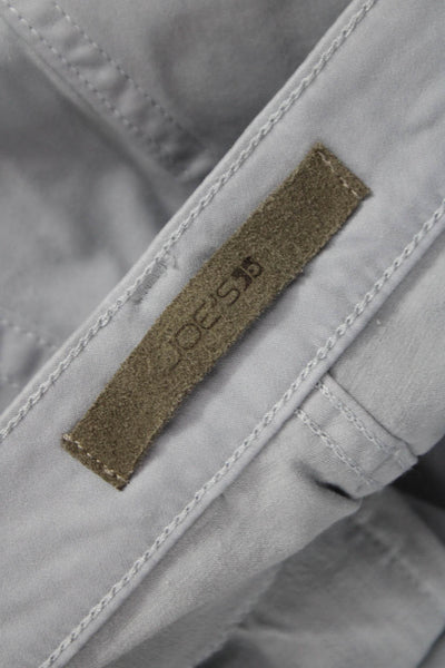 Joes Mens Chino Pants Gray Cotton Blend Button Size 36