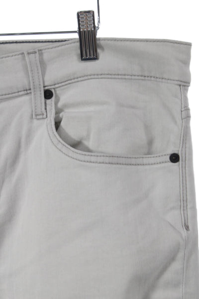 Joes Mens Slim Gray Jeans Cotton Blend Zip Fly Size 36