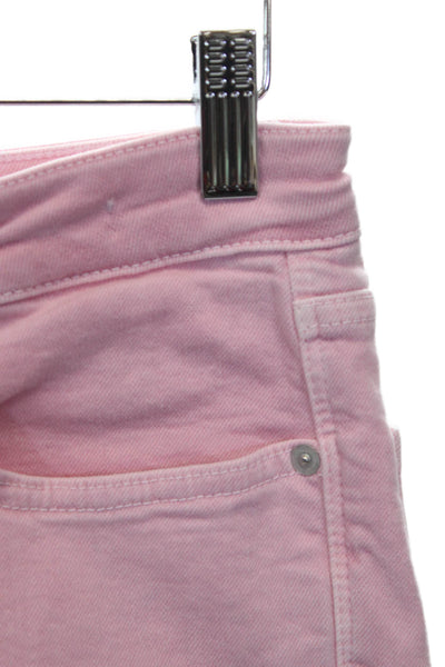 Vineyard Vines Women Cropped Pink Cotton Jeans Size 28